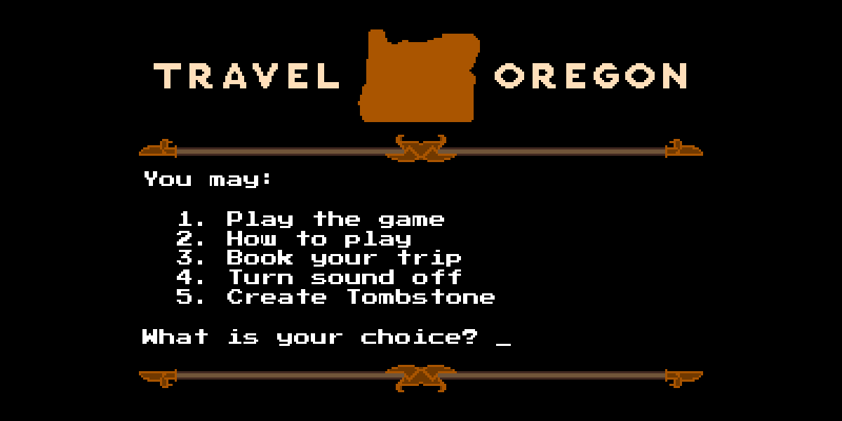Travel Oregon: The Game