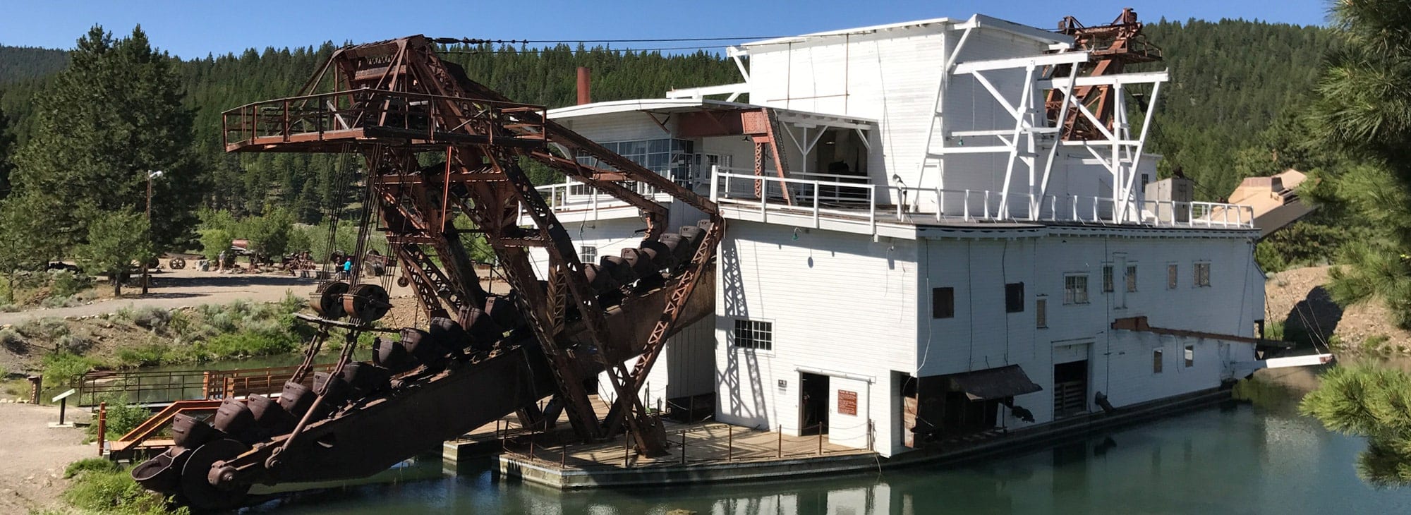 Sumpter Valley Gold Dredge remains intact.