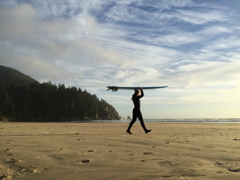 Short Sands Beach surfing Oregon Coast