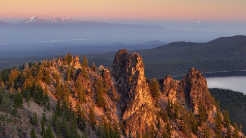View from the Paulina Peak Observation Site by Dennis Frates