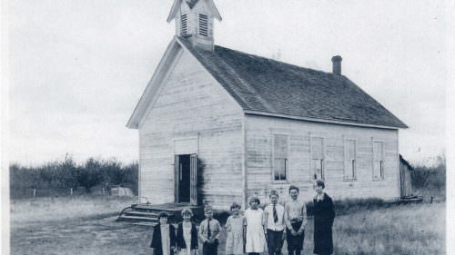 The old Camas School house, 1889