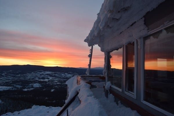 Hager lookout at sunset