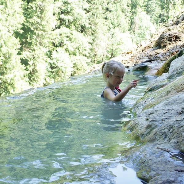 Kid in Umpqua Hot Springs