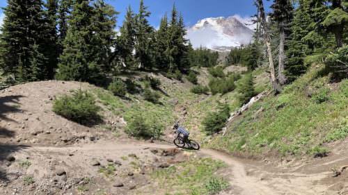Incredible views of Mt. Hood at the top of the Timberline to Town trail. (Photo: Annie Fast)
