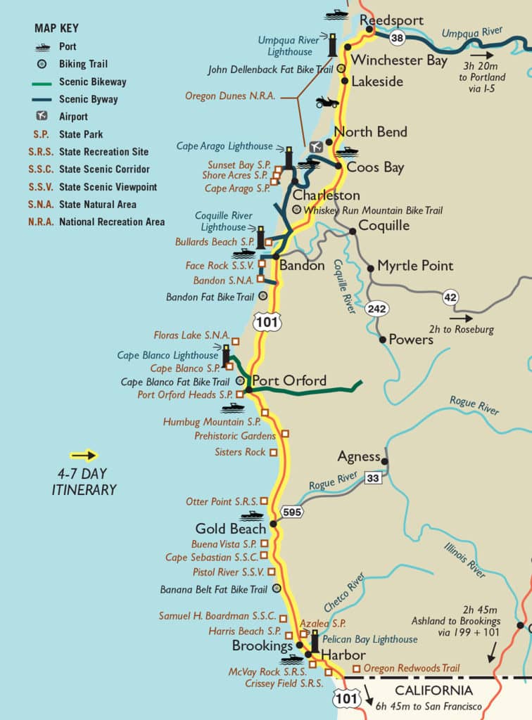 oregon coast travel itinerary