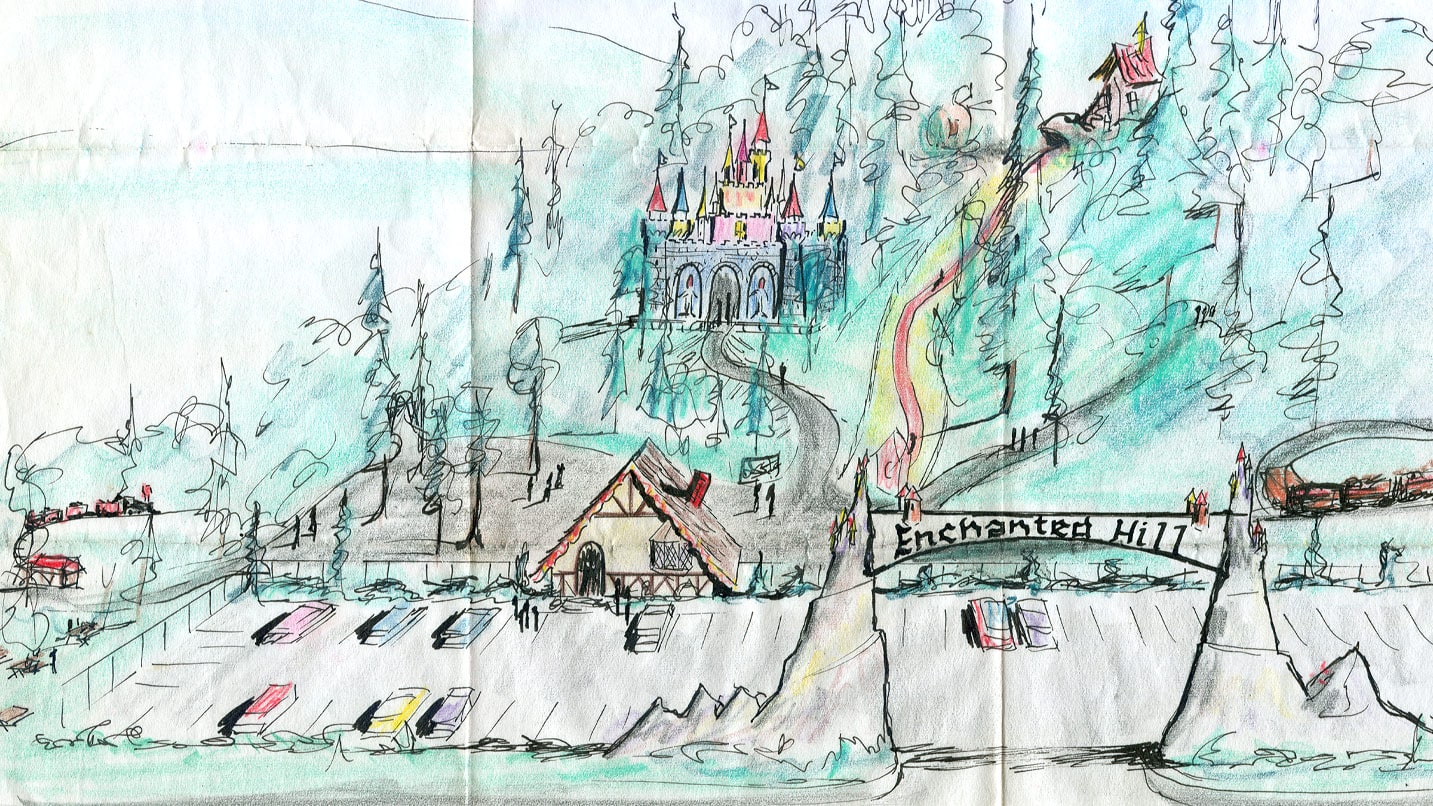 A sketch of the original Enchanted Forest.