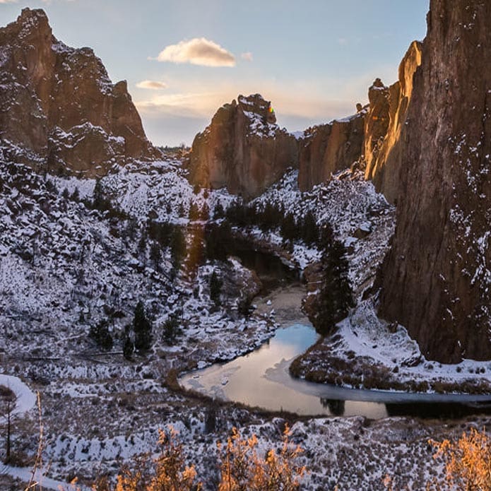 Smith Rock in the winter