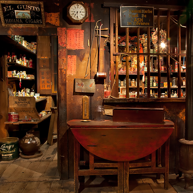 A time-capsule of the interior of a Chinese medicine room.