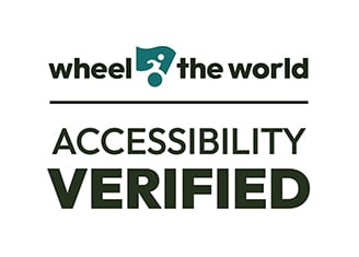 Wheel The World logo with Accessibility Verified text