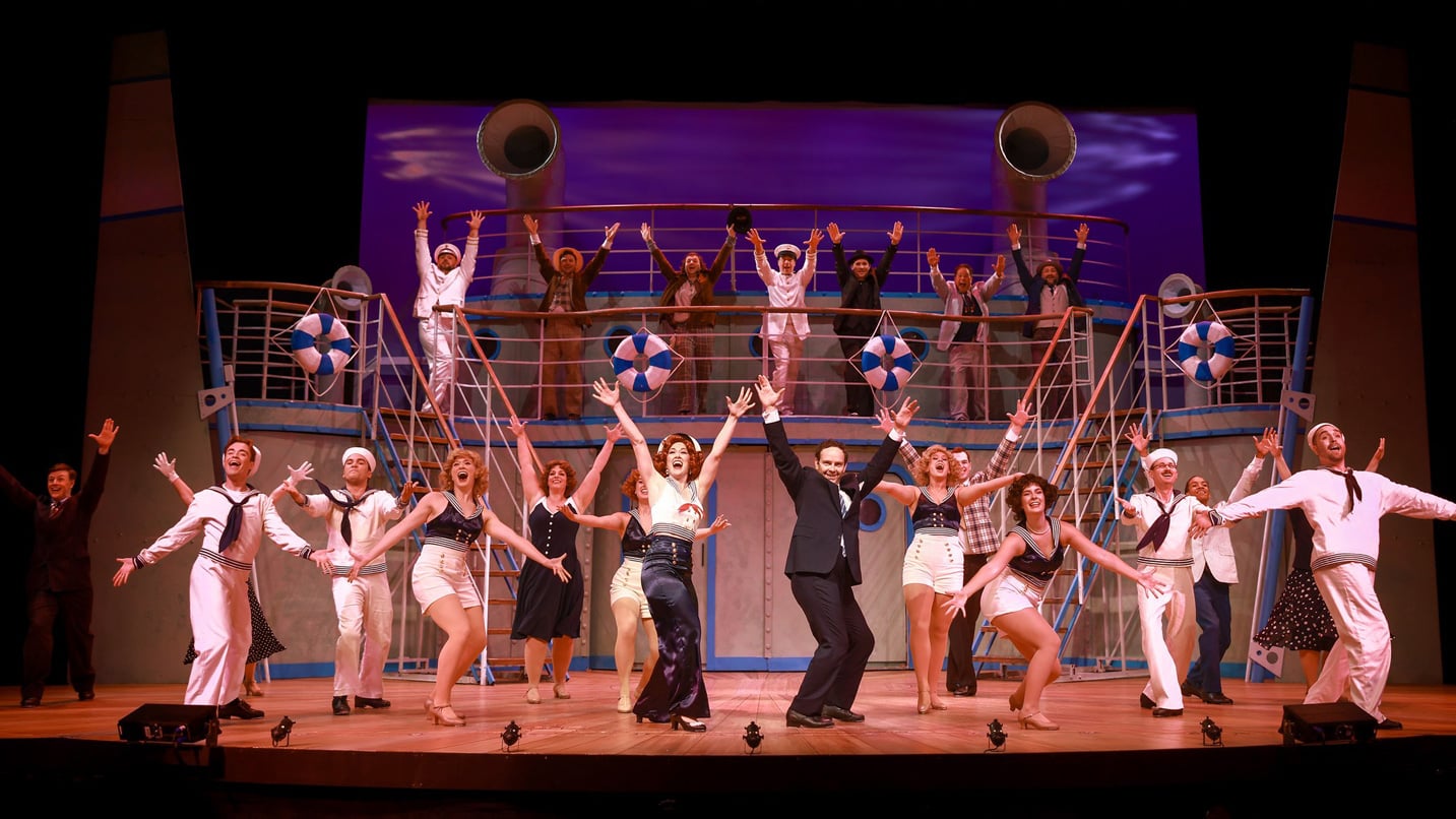 Performers on a stage.