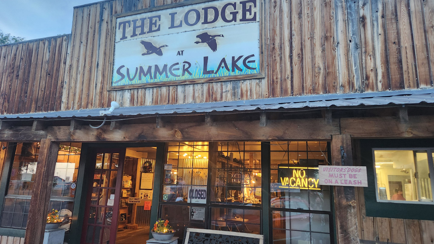 Exterior of wooden building